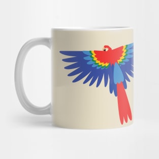 Colorful scarlet macaw Mug